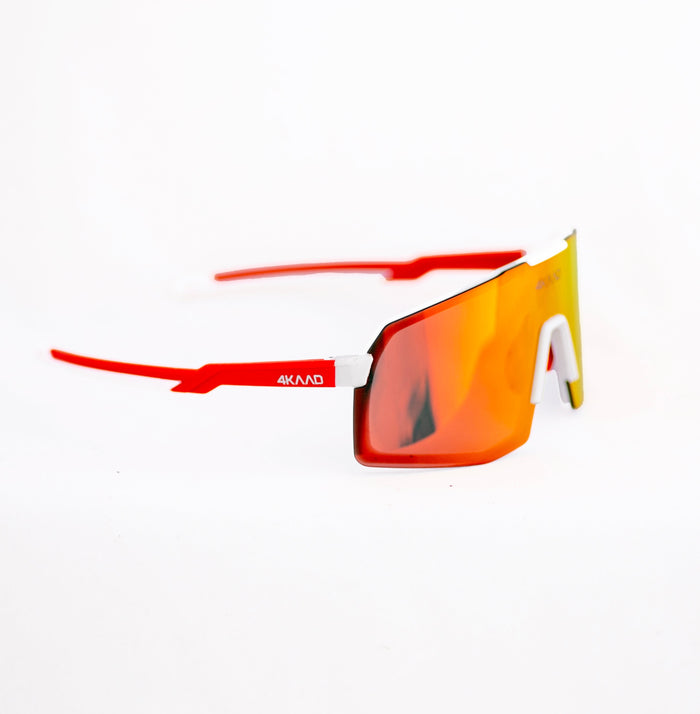 Gafas de ciclismo 4KAAD BEAT RACE rojo-blanco para marchas cicloturistas