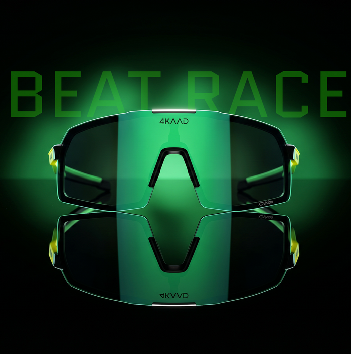 Gafas de ciclismo 4KAAD BEAT RACE en color verde