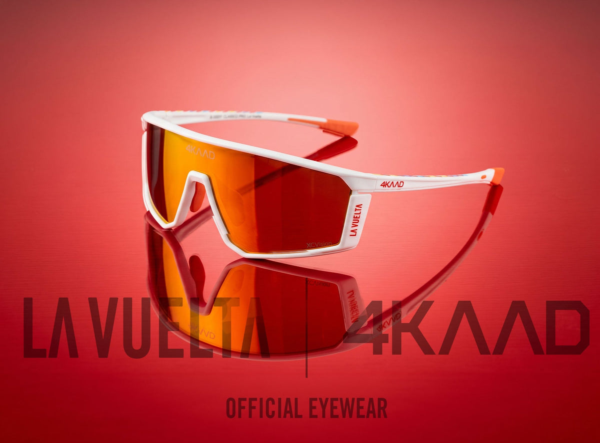 Gafas de ciclismo 4KAAD edición La Vuelta en blanco y rojo