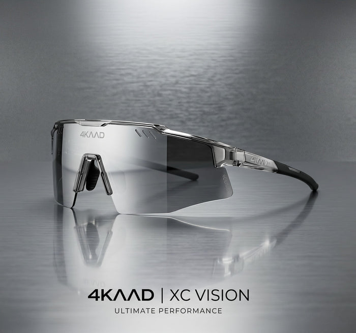Gafas deportivas 4KAAD MIRADOR AEROLITE 2 en gris con lente espejo plateada