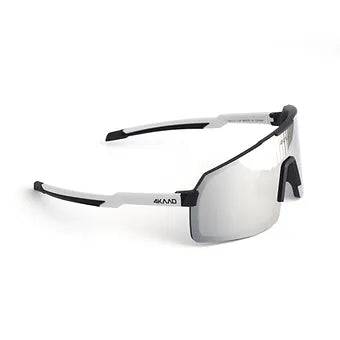 Montura TR90 de 28 gramos en las gafas deportivas 4KAAD BEAT RACE blanco-negro