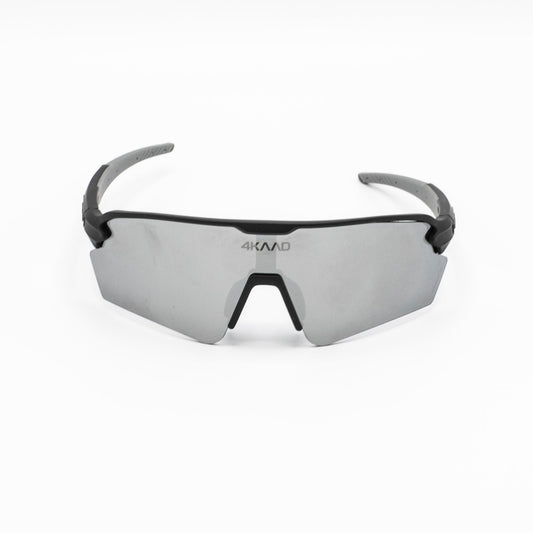TRIYON — Gafas deportivas negro-gris · Lente espejo plata
