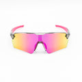 Gafas deportivas rosa translúcido