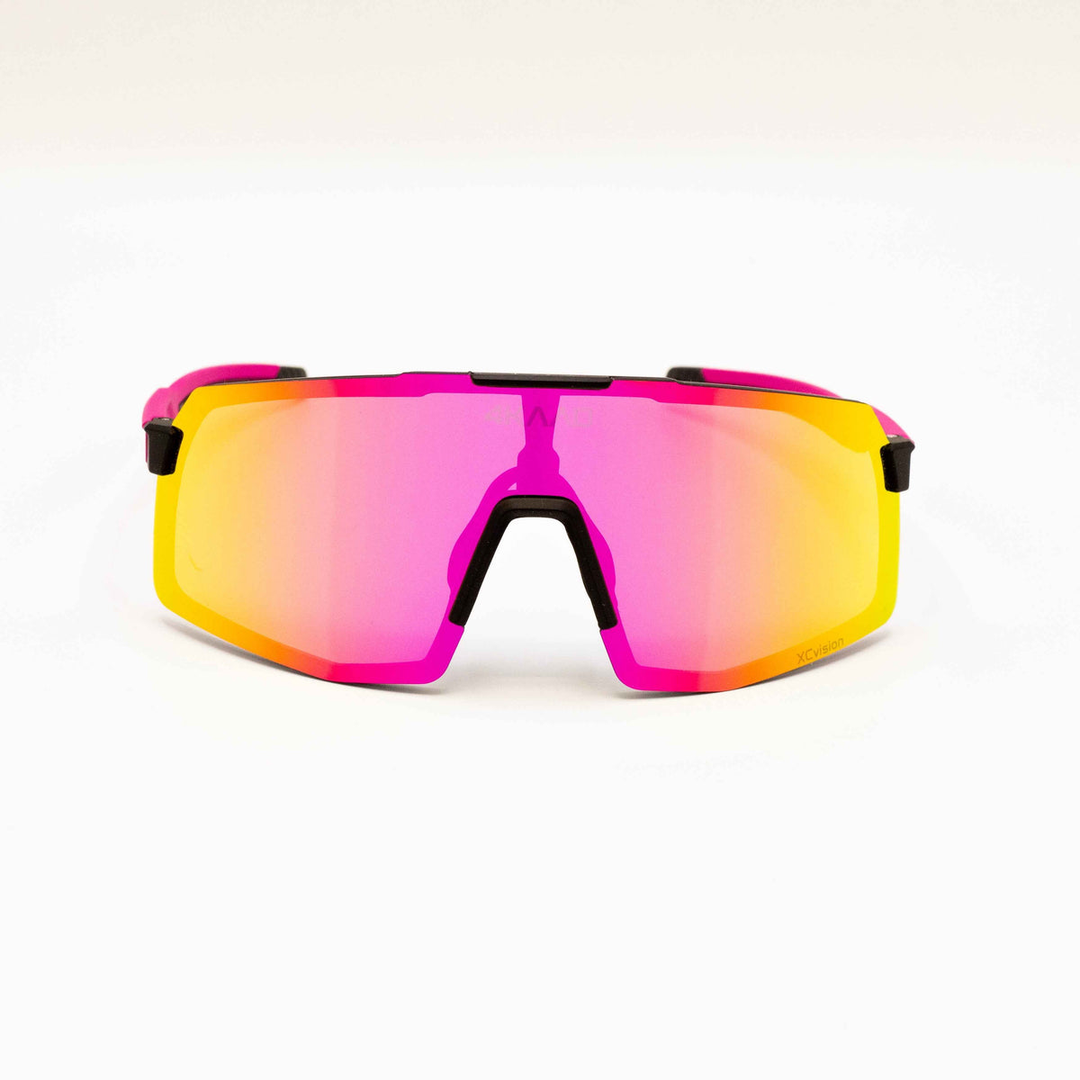 BEAT RACE Cycling Glasses - Pink & White XCvision MULTI LAYER MIRROR Lens | Eyewear Cycling UV400