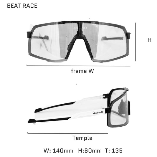 BEAT RACE Cycling Glasses - Pink & White XCvision MULTI LAYER MIRROR Lens | Eyewear Cycling UV400