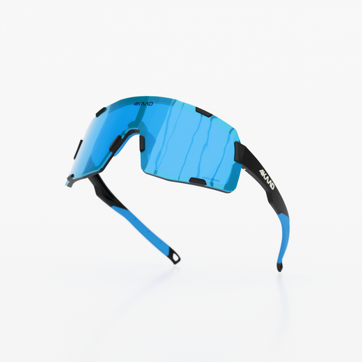 AXENTO SPORT — Gafas fotocromáticas negro-azul · Lente azul