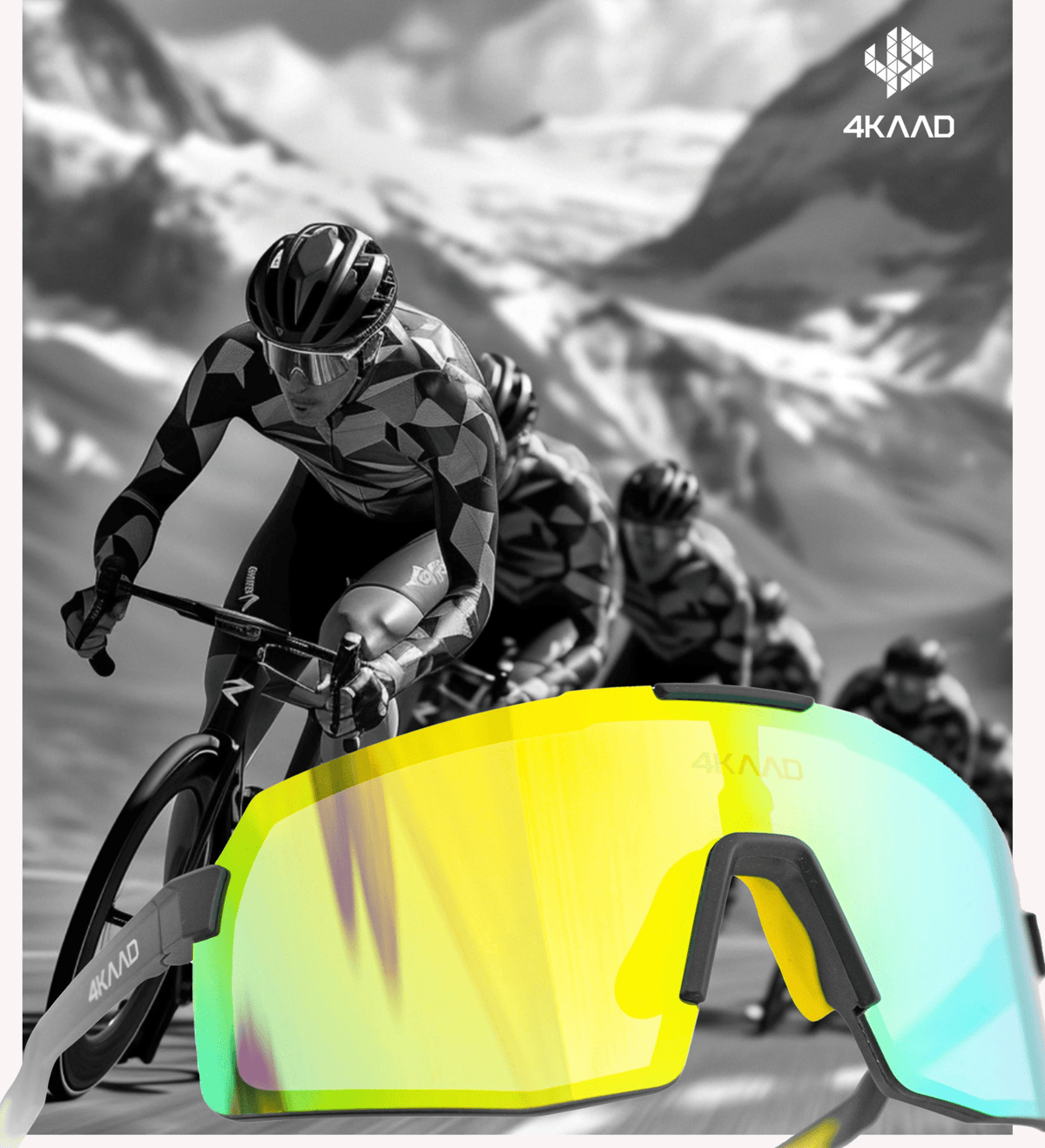BEAT RACE Sports Glasses - Gold sports glasses photochromic lenses